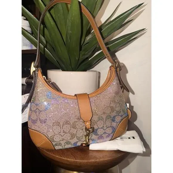 Coach rainbow crystal Hampton in signature jacquard - Picture 9 of 9